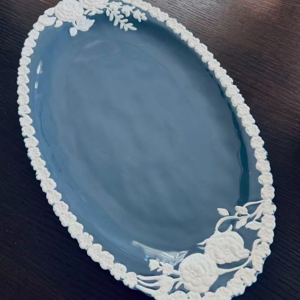 Brand New Anthropologie Betül Tunc Turkuaz Kitchen Ceramic Oval Serving Platter